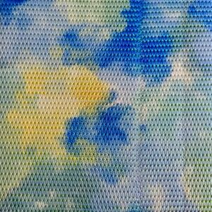 Metallic Blue Faux Leather